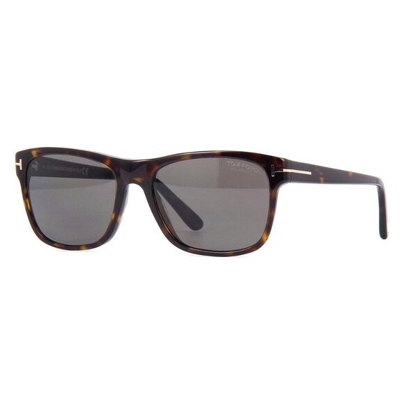 New TOM FORD Giulio Havana Polarised Rectangle FT0698 52D Sunglasses Women - Picture 1 of 5